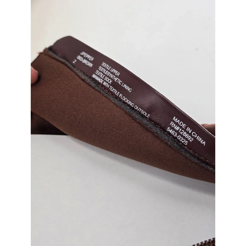 Steve Madden Tall Slouch Boots Girls Size 2 Brown Faux Suede Side Zip -Excellent